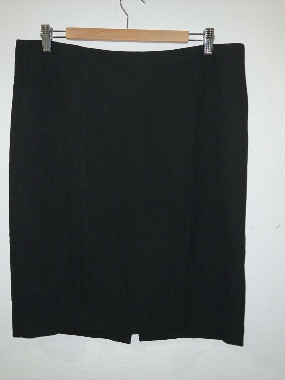 Loft Ann Taylor Black Pencil Skirt 12
